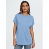 image:imageAUTOMET Womens Oversized Short Sleeve T Shirts Summer TopsLight Blue