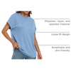 image:imageAUTOMET Womens Oversized Short Sleeve T Shirts Summer TopsLight Blue