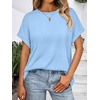 image:imageAUTOMET Womens Oversized Short Sleeve T Shirts Summer TopsLight Blue