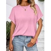 image:imageAUTOMET Womens Oversized Short Sleeve T Shirts Summer TopsPink