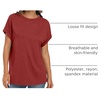 image:imageAUTOMET Womens Oversized Short Sleeve T Shirts Summer TopsRed