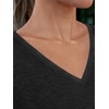 image:imageAUTOMET Womens Short Sleeve TShirts V Neck Summer Tops Basic Tees 2026Black