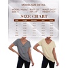 image:imageAUTOMET Womens Short Sleeve TShirts V Neck Summer Tops Basic Tees 2026Coffegrey