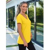 image:imageAUTOMET Womens Short Sleeve TShirts V Neck Summer Tops Basic Tees 2026Ginger