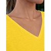 image:imageAUTOMET Womens Short Sleeve TShirts V Neck Summer Tops Basic Tees 2026Ginger