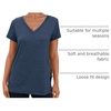 image:imageAUTOMET Womens Short Sleeve TShirts V Neck Summer Tops Basic Tees 2026Navy