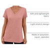 image:imageAUTOMET Womens Short Sleeve TShirts V Neck Summer Tops Basic Tees 2026Pink