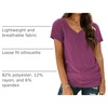 image:imageAUTOMET Womens Short Sleeve TShirts V Neck Summer Tops Basic Tees 2026Purple
