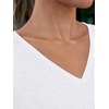 image:imageAUTOMET Womens Short Sleeve TShirts V Neck Summer Tops Basic Tees 2026White