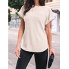 image:imageAUTOMET Womens Short Sleeve Tops Fall Shirts 2026 Lightweight SweaterApricot