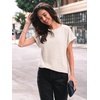 image:imageAUTOMET Womens Short Sleeve Tops Fall Shirts 2026 Lightweight SweaterApricot