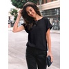 image:imageAUTOMET Womens Short Sleeve Tops Fall Shirts 2026 Lightweight SweaterBlack