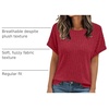 image:imageAUTOMET Womens Short Sleeve Tops Fall Shirts 2026 Lightweight SweaterBright Red