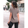 image:imageAUTOMET Womens Short Sleeve Tops Fall Shirts 2026 Lightweight SweaterCoffee