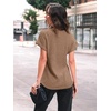 image:imageAUTOMET Womens Short Sleeve Tops Fall Shirts 2026 Lightweight SweaterKhaki