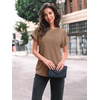 image:imageAUTOMET Womens Short Sleeve Tops Fall Shirts 2026 Lightweight SweaterKhaki