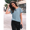 image:imageAUTOMET Womens Short Sleeve Tops Fall Shirts 2026 Lightweight SweaterLight Blue