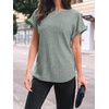 image:imageAUTOMET Womens Short Sleeve Tops Fall Shirts 2026 Lightweight SweaterLightgreen