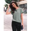 image:imageAUTOMET Womens Short Sleeve Tops Fall Shirts 2026 Lightweight SweaterLightgreen