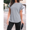image:imageAUTOMET Womens Short Sleeve Tops Fall Shirts 2026 Lightweight SweaterLightgrey