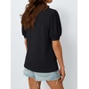 image:imageAUTOMET Womens Short Sleeve Tops Fall Sweater Dressy Casual Blouses 2026Black