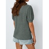 image:imageAUTOMET Womens Short Sleeve Tops Fall Sweater Dressy Casual Blouses 2026Darkgreen