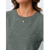 image:imageAUTOMET Womens Short Sleeve Tops Fall Sweater Dressy Casual Blouses 2026Darkgreen