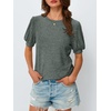 image:imageAUTOMET Womens Short Sleeve Tops Fall Sweater Dressy Casual Blouses 2026Darkgreen