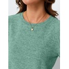 image:imageAUTOMET Womens Short Sleeve Tops Fall Sweater Dressy Casual Blouses 2026Green