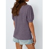 image:imageAUTOMET Womens Short Sleeve Tops Fall Sweater Dressy Casual Blouses 2026Purple
