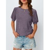 image:imageAUTOMET Womens Short Sleeve Tops Fall Sweater Dressy Casual Blouses 2026Purple