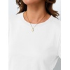 image:imageAUTOMET Womens Short Sleeve Tops Fall Sweater Dressy Casual Blouses 2026White