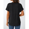 image:imageAUTOMET Womens Short Sleeve Tops Henley Dressy Casual Cute Summer Tops 2026Black