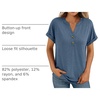 image:imageAUTOMET Womens Short Sleeve Tops Henley Dressy Casual Cute Summer Tops 2026Blue