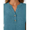 image:imageAUTOMET Womens Short Sleeve Tops Henley Dressy Casual Cute Summer Tops 2026Blue Green