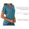 image:imageAUTOMET Womens Short Sleeve Tops Henley Dressy Casual Cute Summer Tops 2026Blue Green