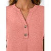 image:imageAUTOMET Womens Short Sleeve Tops Henley Dressy Casual Cute Summer Tops 2026Coral