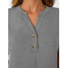 image:imageAUTOMET Womens Short Sleeve Tops Henley Dressy Casual Cute Summer Tops 2026Gray