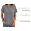 image:imageAUTOMET Womens Short Sleeve Tops Henley Dressy Casual Cute Summer Tops 2026Gray
