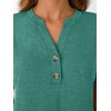 image:imageAUTOMET Womens Short Sleeve Tops Henley Dressy Casual Cute Summer Tops 2026Green