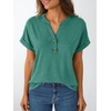 image:imageAUTOMET Womens Short Sleeve Tops Henley Dressy Casual Cute Summer Tops 2026Green