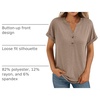 image:imageAUTOMET Womens Short Sleeve Tops Henley Dressy Casual Cute Summer Tops 2026Khaki