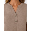 image:imageAUTOMET Womens Short Sleeve Tops Henley Dressy Casual Cute Summer Tops 2026Khaki