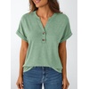 image:imageAUTOMET Womens Short Sleeve Tops Henley Dressy Casual Cute Summer Tops 2026Light Green