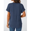 image:imageAUTOMET Womens Short Sleeve Tops Henley Dressy Casual Cute Summer Tops 2026Navy