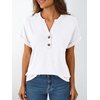 image:imageAUTOMET Womens Short Sleeve Tops Henley Dressy Casual Cute Summer Tops 2026White