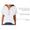 image:imageAUTOMET Womens Short Sleeve Tops Henley Dressy Casual Cute Summer Tops 2026White