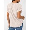 image:imageAUTOMET Womens Short Sleeve V Neck Cute Tops 2026 Fall Fashion SweatersApricot