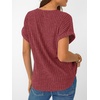 image:imageAUTOMET Womens Short Sleeve V Neck Cute Tops 2026 Fall Fashion SweatersBurgundy