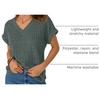 image:imageAUTOMET Womens Short Sleeve V Neck Cute Tops 2026 Fall Fashion SweatersGreen